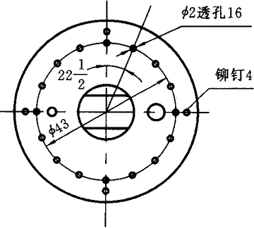 膠質(zhì)層測定儀壓力盤(pán)俯視圖