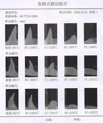 微機灰熔點(diǎn)測定儀打印